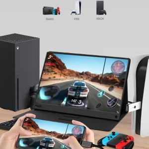 ZEUSLAP Portable Monitor 15.6 FHD IPS USB Type C Travel Display For Laptop,Phone,Xbox,Switch And PS4