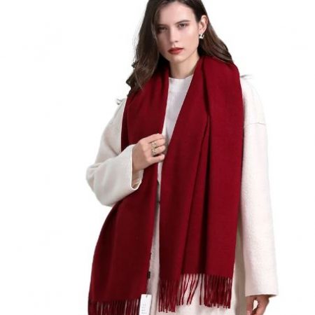 32 Color Solid Thick Cashmere Scarf for Women Large 190*68cm Pashmina Winter Warm Shawl Wraps Bufanda Female with Tassel Scarves