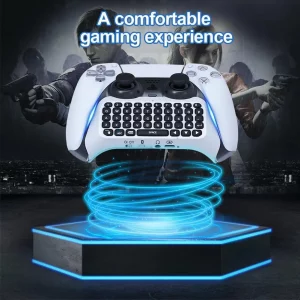 Gamepad with Keyboard Wireless Bluetooth Controller Chat Pad For SONY PS5 Gamepad Built in Speaker Gamepad Keyboard